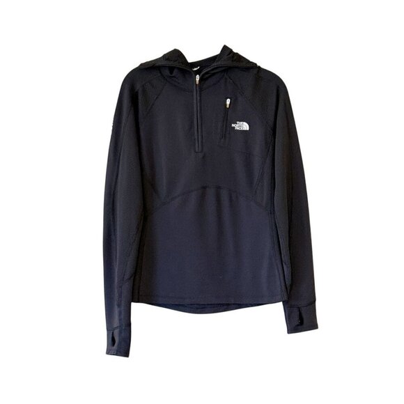 The North Face Women's Flash Dry Hoodie Jacket Black Long Sleeve Zip Size Small - Picture 7 of 7